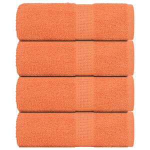 vidaXL Wash Towels "FROGN" 4 pcs Orange 30x30 cm 360 gsm