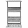 vidaXL Side Table Grey Sonoma 40 x 35 x 60.5 cm Engineered Wood
