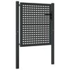 vidaXL Garden Gate Anthracite 100x100 cm Steel