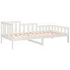 vidaXL Day Bed without Mattress White 90x190 cm Single Solid Wood Pine