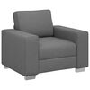 vidaXL Sofa 3 pcs Dark Grey Fabric