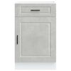 vidaXL Kitchen Base Cabinet Porto Concrete Grey Engineered Wood