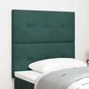 vidaXL LED Headboard with LED Strip Lights Green 80 cm Polyester