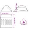 vidaXL Family Tent Dome 6-Person Grey Waterproof