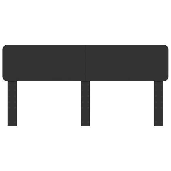 vidaXL Headboard Black Oak 200 cm Engineered wood