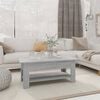 vidaXL Coffee Table Grey Sonoma 102x55x42 cm Engineered Wood