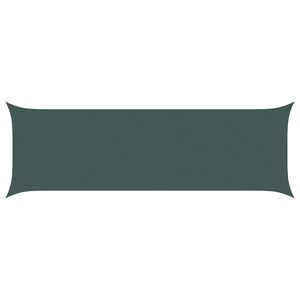 vidaXL Sun Shade Sail Dark Green 2 x 6 m 100% Polyester Oxford
