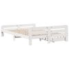 vidaXL Bed frame without Mattress White 140x200 cm Solid Wood Pine