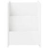 vidaXL Magazine Rack with Shelf White 35 x 35 x 45 cm Engineered Wood
