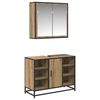 vidaXL Bathroom Furniture Set 2 pcs Artisan Oak Engineered Wood
