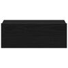 vidaXL Floating Nightstand Black Oak 40x32x15 cm Engineered Wood