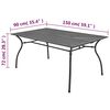 vidaXL 5 Piece Garden Dining Set Steel Anthracite