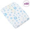 vidaXL Disposable Dog Diaper Male 50 pcs White L