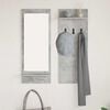 vidaXL Wall-Mounted Coat Rack with Shelf Concrete grey 70 x 10 x 90 cm