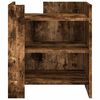 vidaXL Bedside Cabinet Smoked Oak 45x50x50 cm Engineered Wood