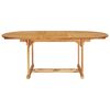 vidaXL 7 Piece Garden Dining Set Solid Teak Wood
