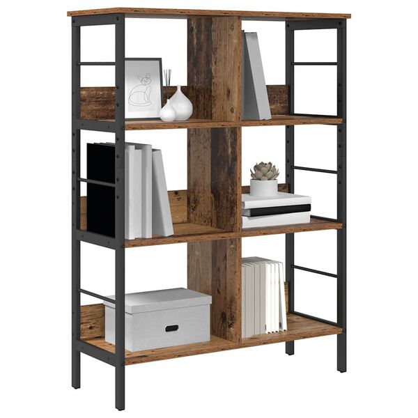 vidaXL Bookshelf Old Wood 82 x 32 x 112 cm Engineered Wood