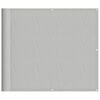 vidaXL Balcony Screen Light Grey 90x400 cm 100% Polyester Oxford