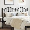 vidaXL Metal Headboard Black 140 cm