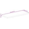 vidaXL Table Top 70x20x2.5 cm Rectangular Solid Wood Reclaimed
