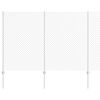 vidaXL Fence and Post Silver 1.5 x 10 m Steel