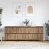 vidaXL Sideboards 3 pcs Artisan oak 180 x 35 x 70 cm Engineered wood