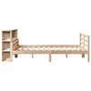 vidaXL Bookcase Bed without Mattress 140x190 cm Solid Wood Pine