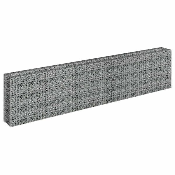vidaXL Gabion Raised Bed Galvanised Steel 360x30x90 cm