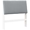 vidaXL Upholstered Headboard Light Grey 90 cm Solid Pine Wood