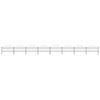 vidaXL Garden Fence with Spear Top Steel 1339x125 cm Black