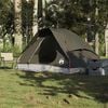 vidaXL Camping Tent Dome 2-Person Brown Waterproof
