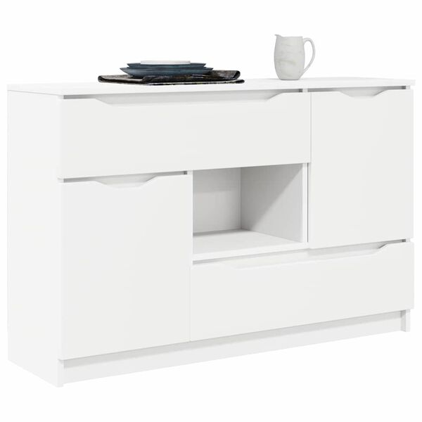 vidaXL Sideboard with Drawer White 100 x 30 x 65.6 Engineered Wood