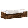 vidaXL Daybed with Drawers without Mattress Smoked Oak 90x200 cm