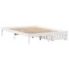 vidaXL Bed Frame without Mattress White 120x200 cm Solid Wood Pine