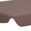 vidaXL Replacement Canopy for Garden Swing Brown 150/130x105/70 cm