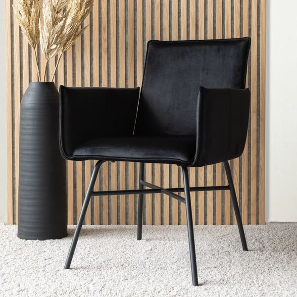 Venture Home Dining Chair Pippi Velvet Black