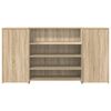 vidaXL Reception Desk Sonoma Oak 200x50x103.5 cm Engineered Wood