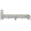 vidaXL Bed Frame with LED without Mattress Concrete Grey 135x190 cm Double