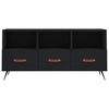 vidaXL TV Cabinet Black 102x36x50 cm Engineered Wood