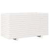 vidaXL Garden Planter White 90x40x49.5 cm Solid Wood Pine