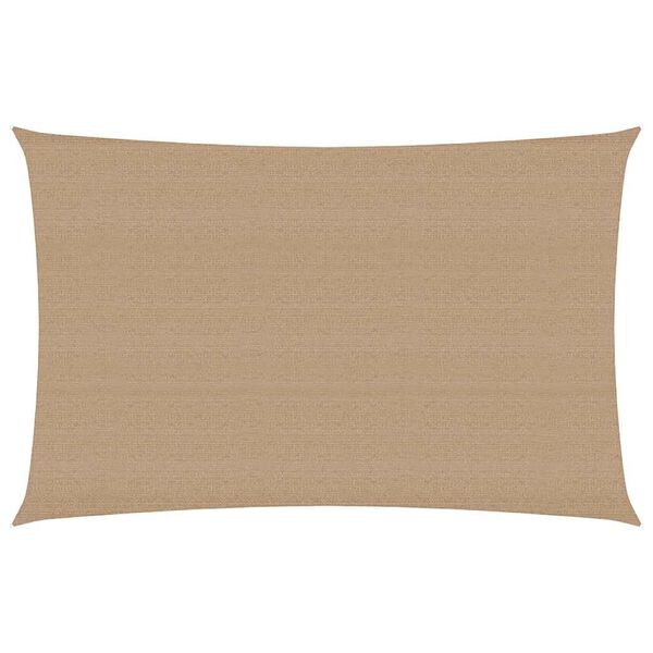 vidaXL Sunshade Sail 160 g/m² Taupe 3x5 m HDPE