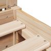 vidaXL Bed Frame without Mattress 200x200 cm Solid Wood Pine