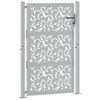vidaXL Garden Gate 100x150 cm Weathering Steel Leaf Design