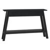 vidaXL Console Table Black 110x30x75 cm Solid Wood Mahogany