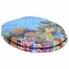 vidaXL Toilet Seat 2 pcs Deep Sea Blue 44 x 38 cm MDF board