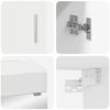 vidaXL Bathroom Furniture Set with Shelf TULUM White Engineered Wood