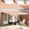 vidaXL Retractable Awning Manual Multicolour 400 x 300 cm