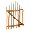vidaXL Arched Fence Gate 100 x 120 cm Impregnated Hazel Wood Brown
