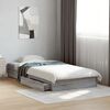 vidaXL Bed Frame with Drawers without Mattress Grey Sonoma 90x200 cm