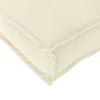 vidaXL Cushion Cream 60 x 60 x 12 cm Oxford Fabric